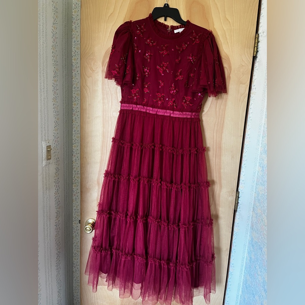 Ivy City Co Red Tulle Dress